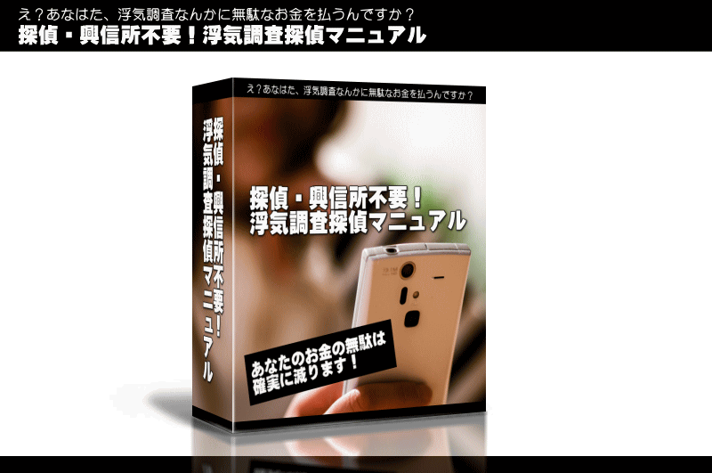 浮気調査探偵マニュアル